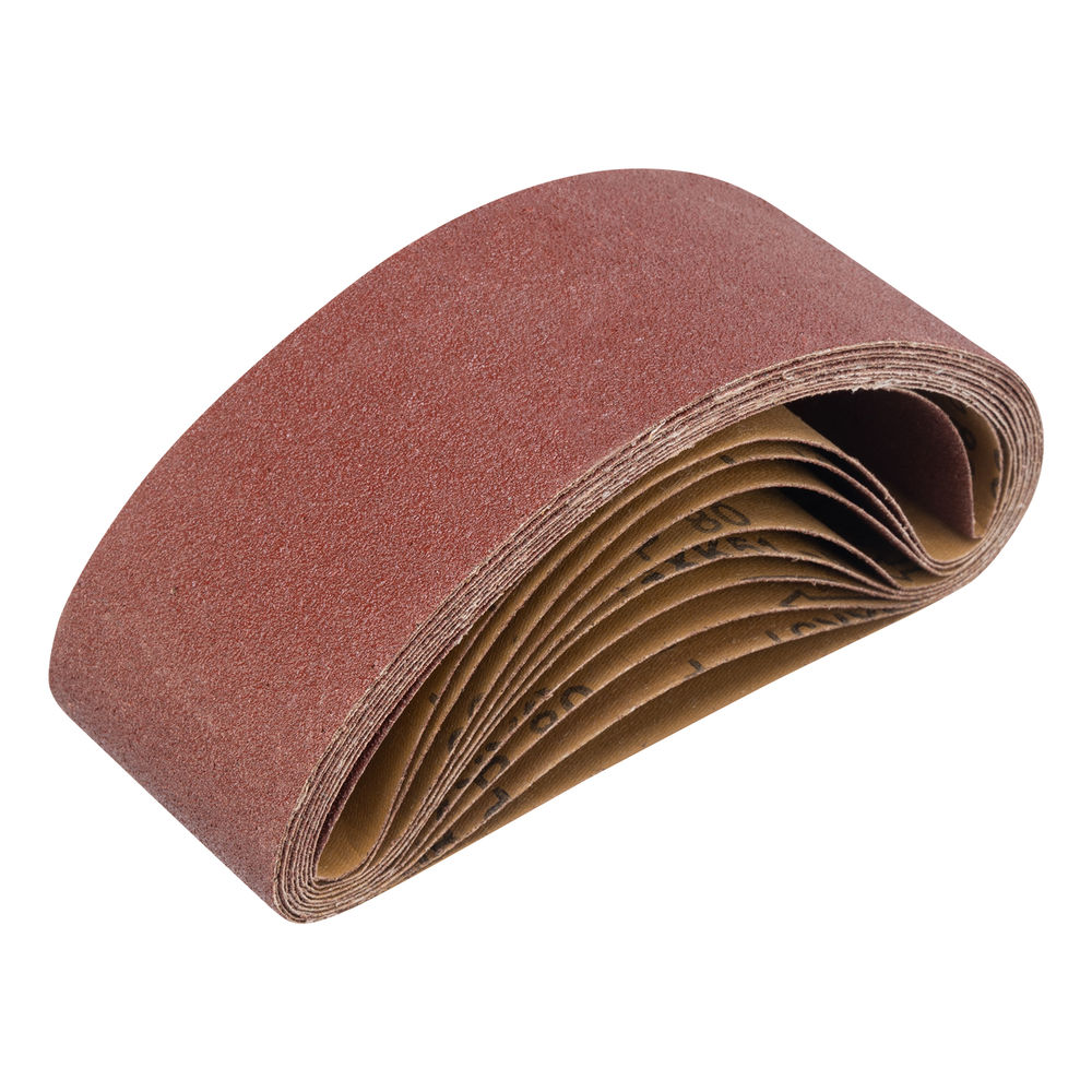 Лента абразивная бесконечная, P 80, 75 х 457 мм, 10 шт Matrix (74215)