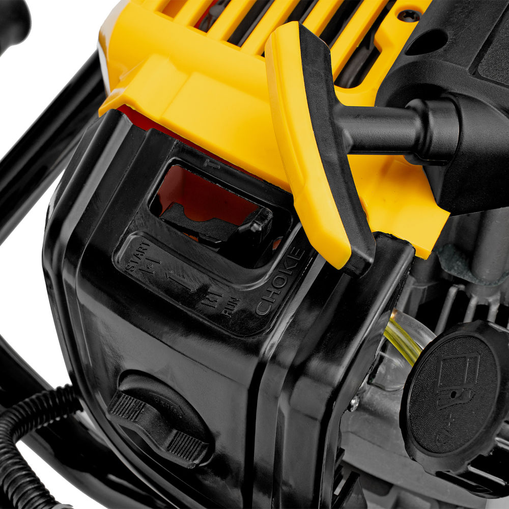 Мотобур DX-52, объем двигателя 52 см3, соединение 20 мм, без шнека Denzel (56001)