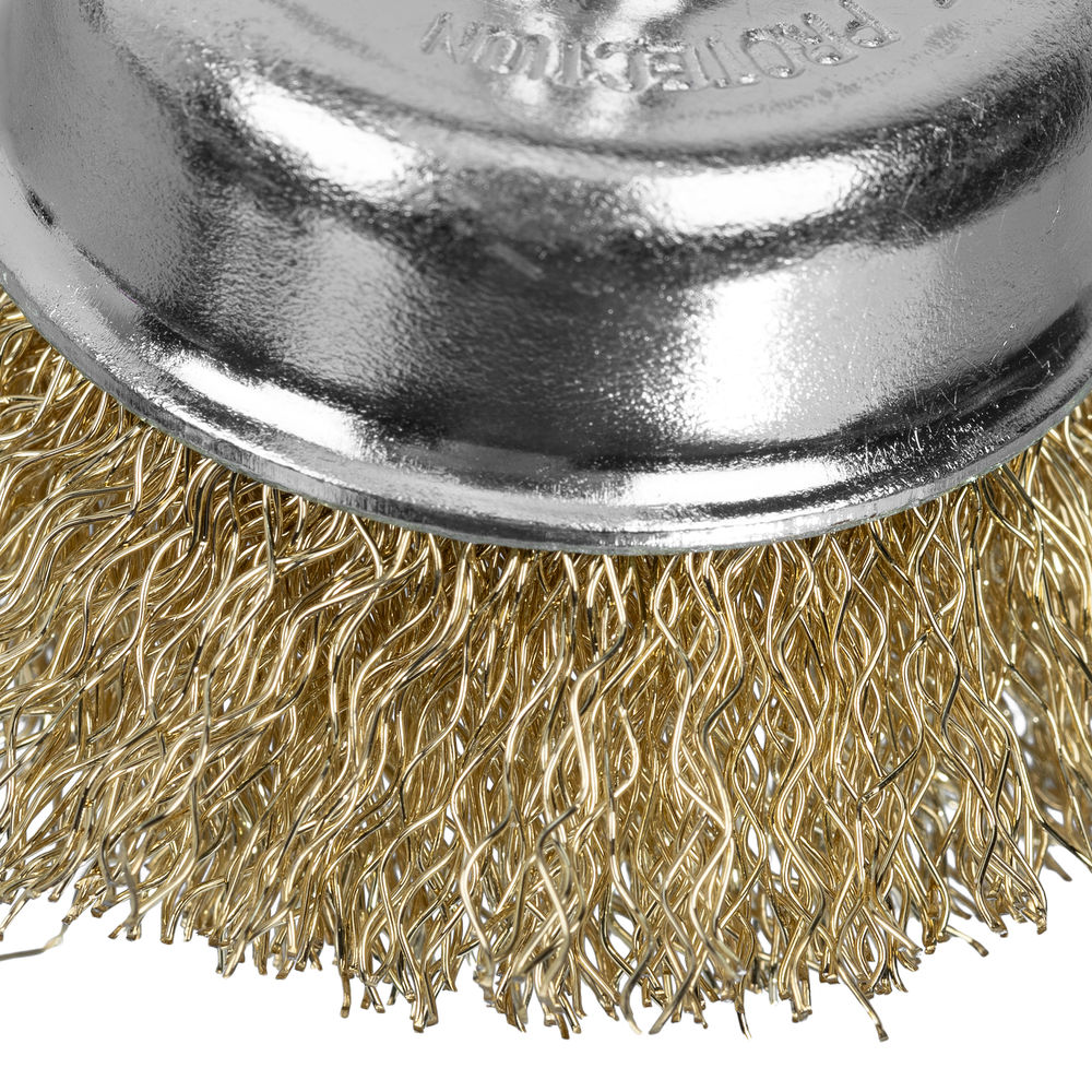 Набор щеток для дрели, 3 шт, 1 плоская, 65 мм, 50 мм чашка, ручная металлическая Matrix (74484)