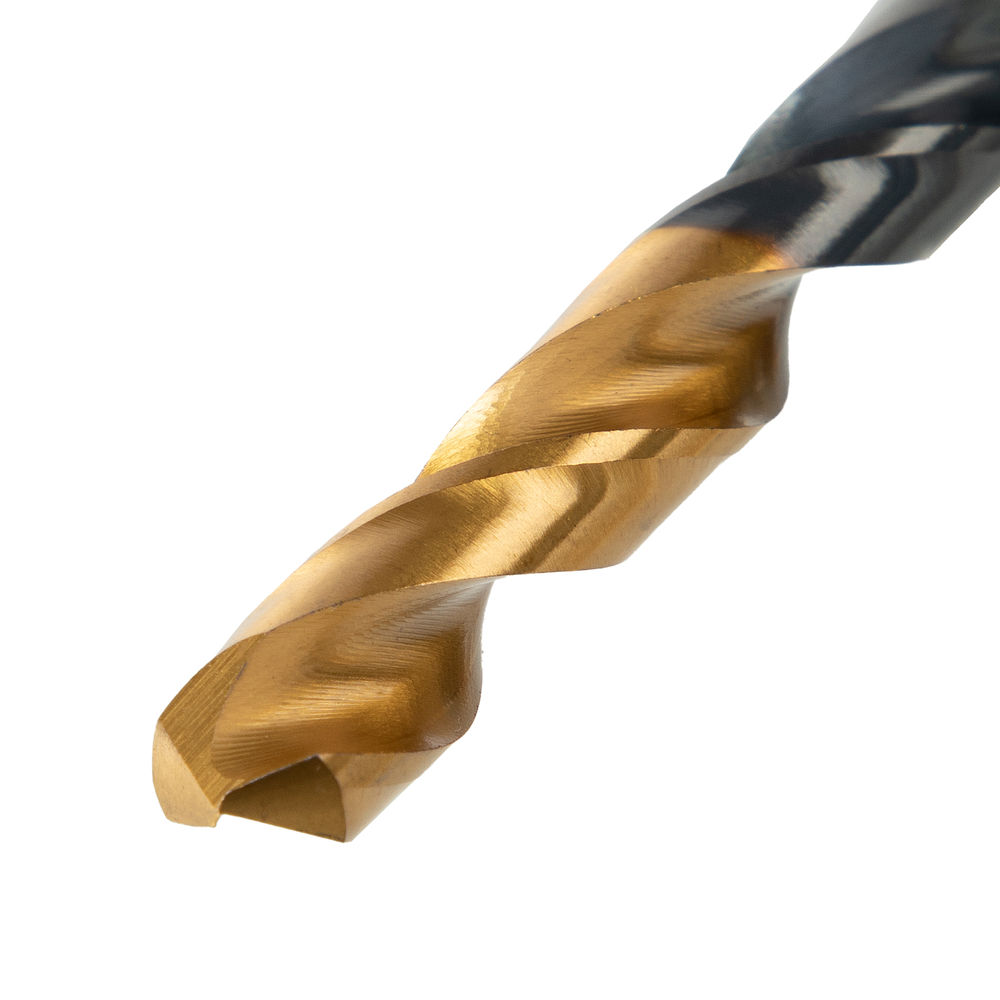 Набор сверл по металлу, 1-13 мм, HSS-Tin, Golden Tip, 25 шт Denzel (72323)