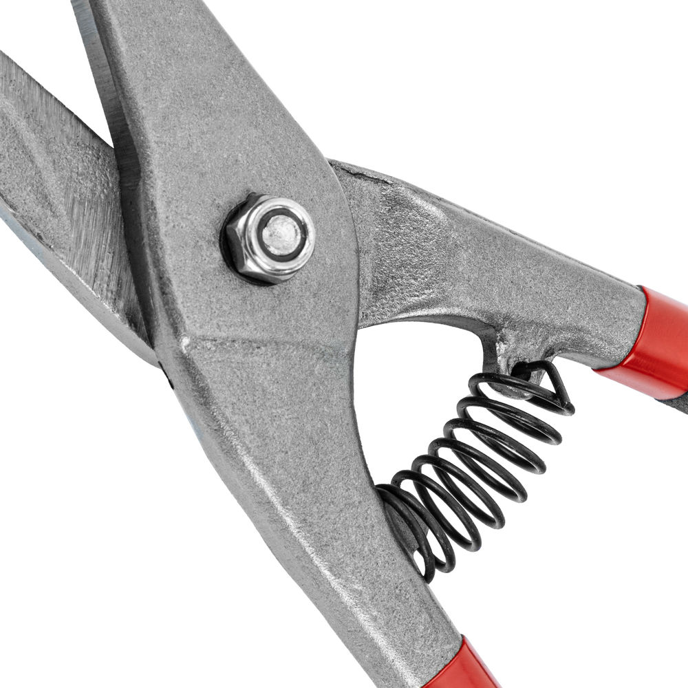 Ножницы по металлу, 250 мм, для фигурного реза, обливные рукоятки Matrix (78317)