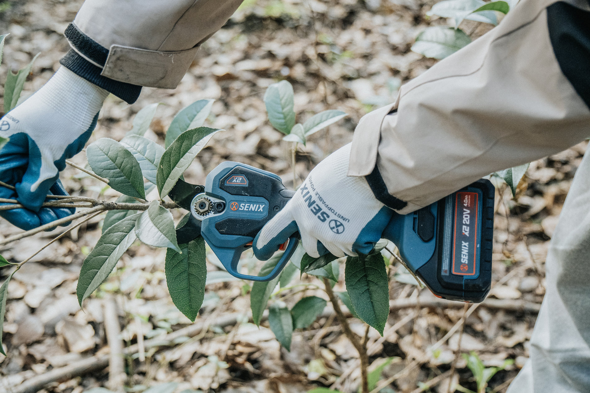 Секатор аккумуляторный, X2 20V, 38мм, 1акб и зу SENIX GPSX2-M1-EU