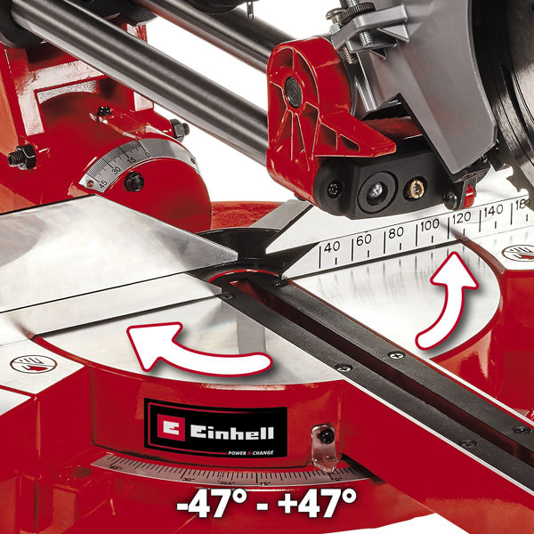 Пила торцовочная акк. Einhell PXC TE-SM 36/210 Li, 2х18В,210х30мм,пр-л 310х65мм,X-tend,лазер,без АКК (4300880)