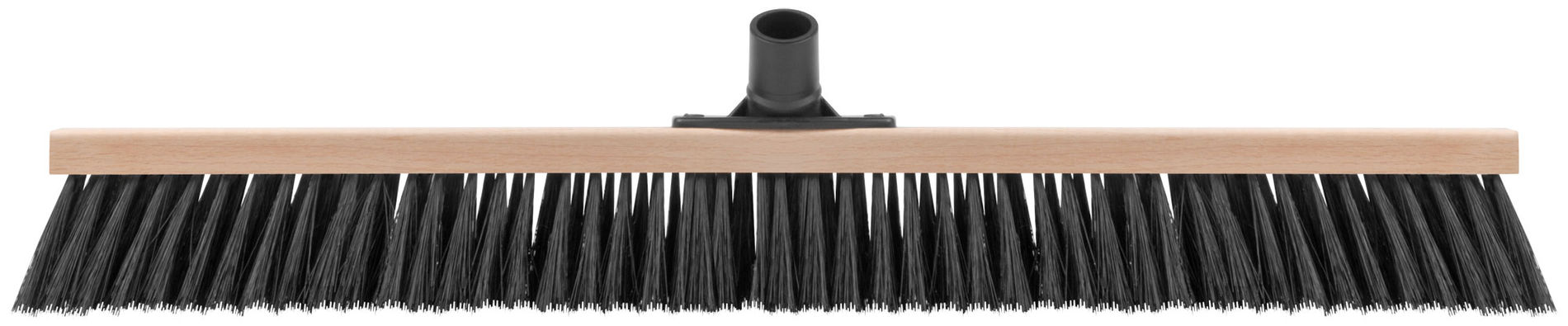 Щетка для пола деревянная наклонная Метро, пластиковая тулейка под углом, 5-ти рядная, 600х45 мм (68043)