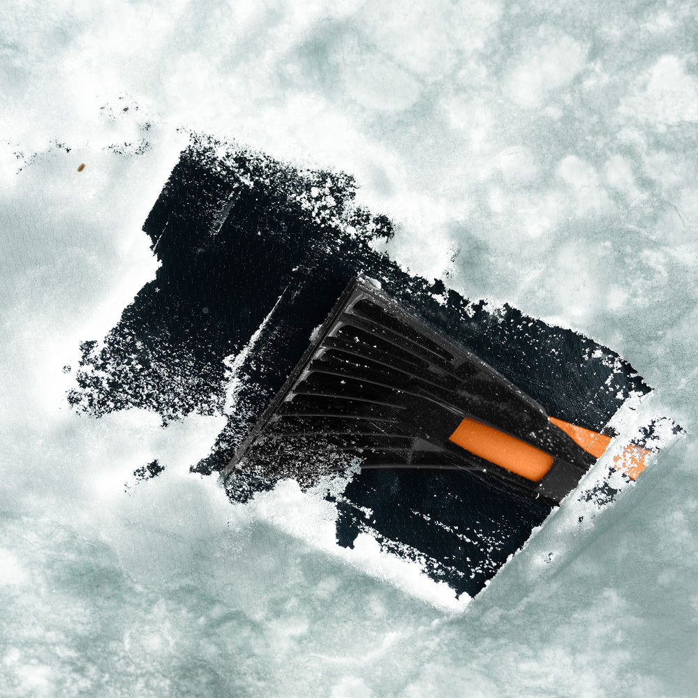 Щетка-сметка для снега со скребком, 400 мм Sparta (552915)