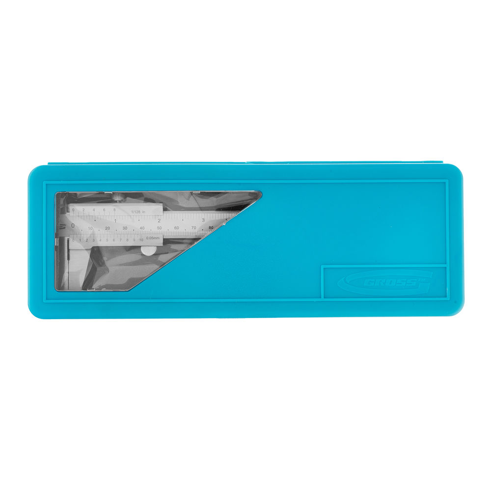 Штангенциркуль, 150 мм, 0.05 мм, нержавеющая сталь, с глубиномером Gross (31671)