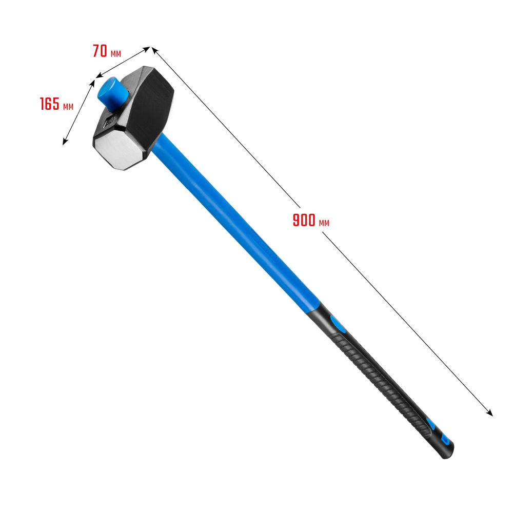 Кувалда с удлинённой фиберглассовой рукояткой 6 кг СИБИН 20134-6
