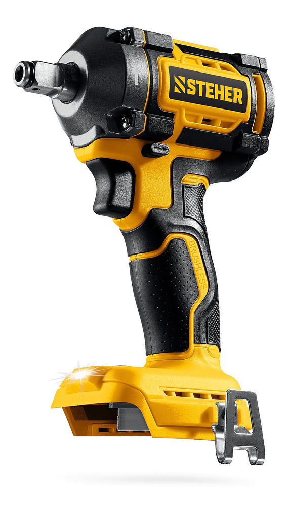 Гайковерт ударный бесщеточный 20 В, 350 Н·м, без АКБ (LMS) STEHER CWB-350