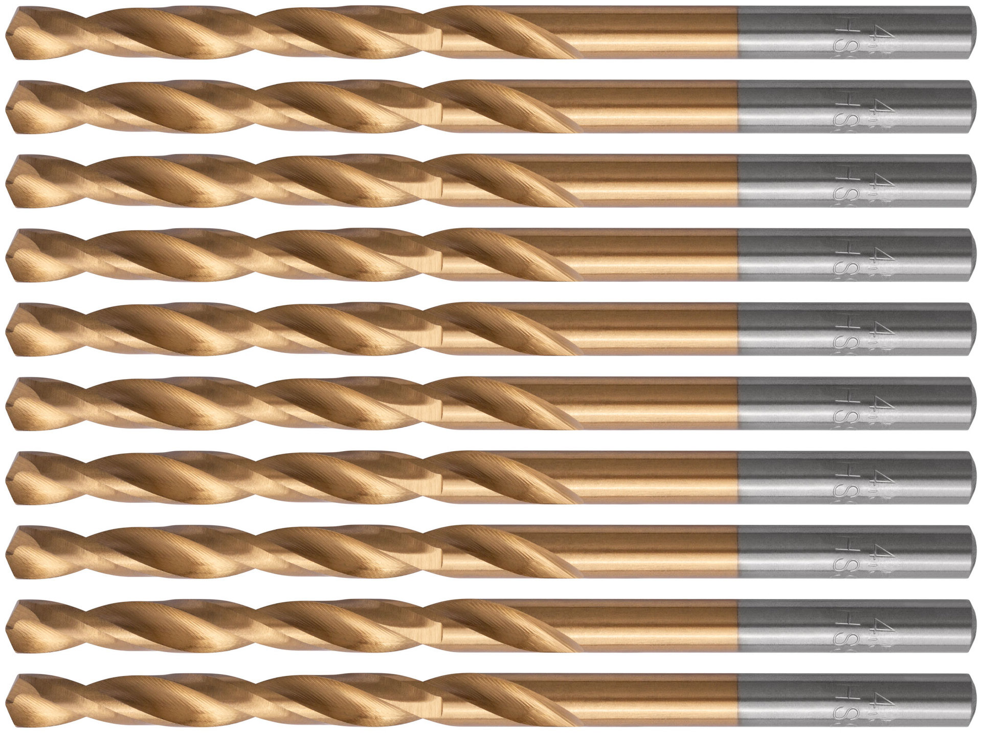 Сверла HSS по металлу, титановое покрытие 4,5 мм (10 шт.) (34145)