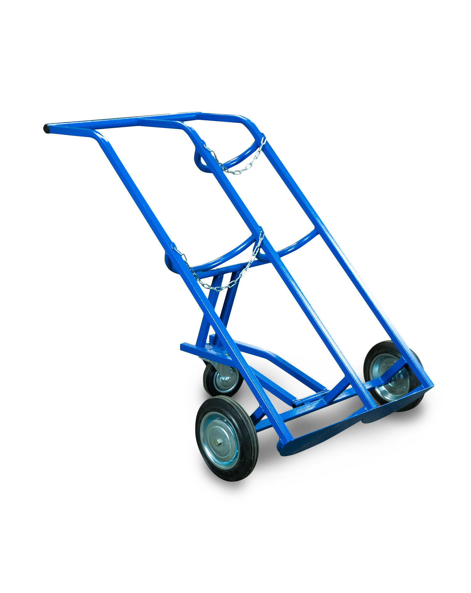 Тележка для баллонов пропан + кислород TOR ТГК-П, 2 баллона (250 резина + 160 поворотное) (1012421)