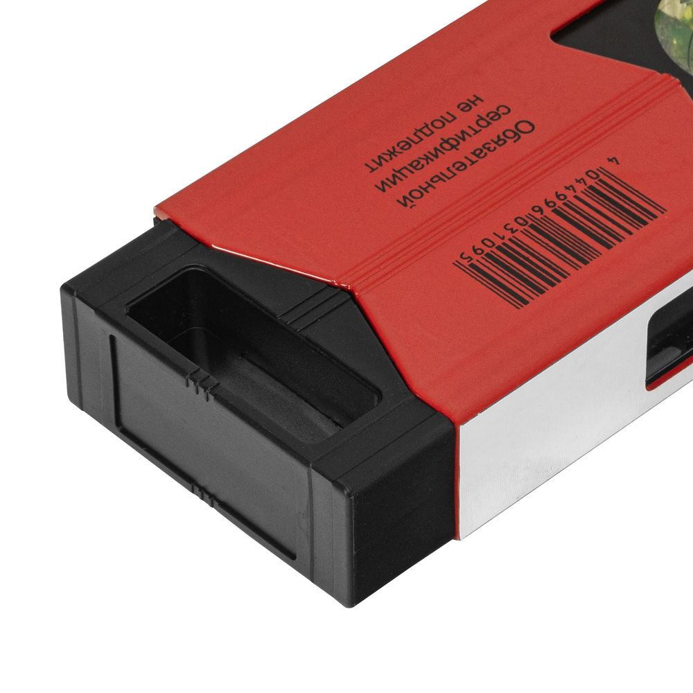 Уровень алюминиевый магнитный, 1000 мм, фрезерованный, 3 глазка (1 зеркальный) усиленный Matrix (34710)