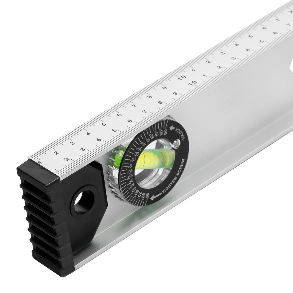 Уровень алюминиевый Рельс, 1500 мм, 3 глазка (1 поворотный) Matrix (34035)