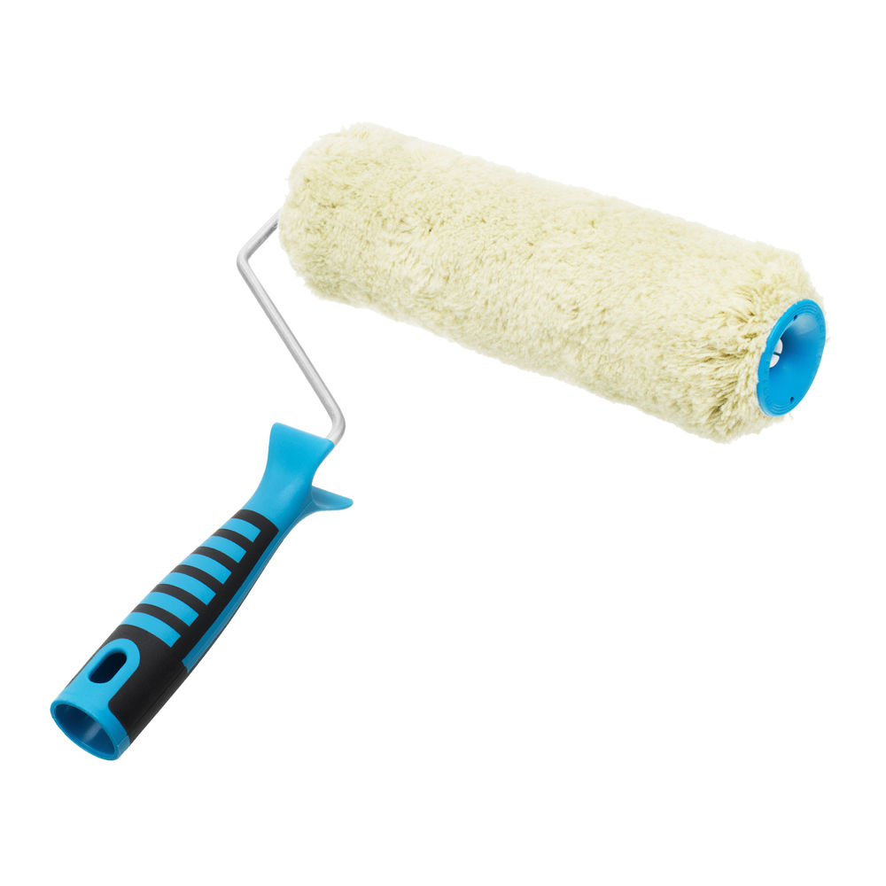 Валик для фасадных работ синтетический с двухкомпонентной ручкой, 250 мм, ворс 18 мм, D 48 мм, D ручки 6 мм, полиакрил Matrix (80656)