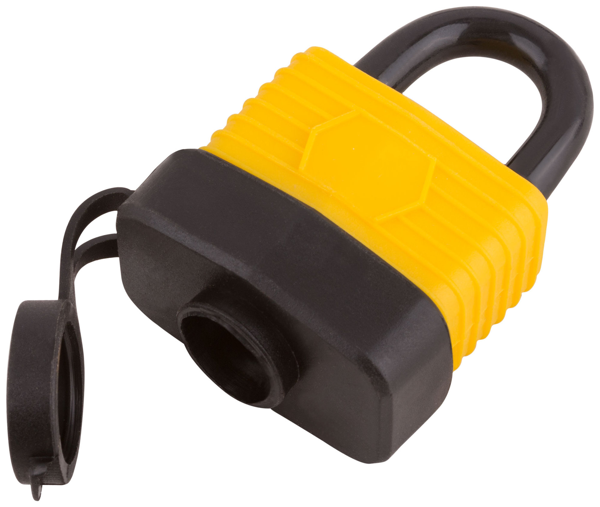 Замок навесной всепогодный 40х31 мм, стальная дужка 6 мм (67191)