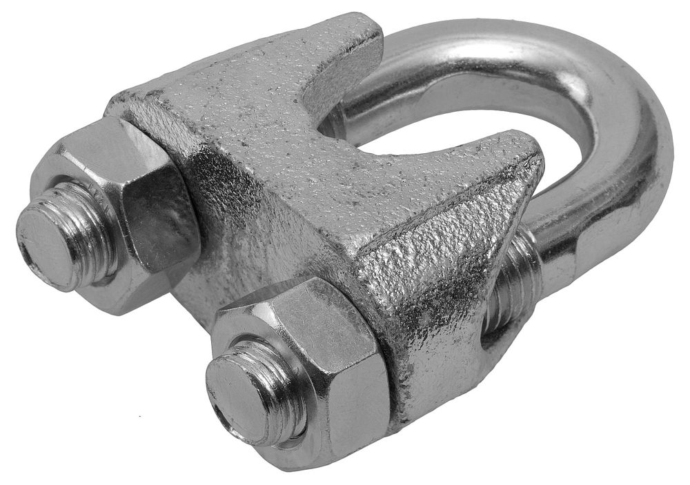 Зажим троса 16 мм, 2 шт ЗУБР DIN 741 Профессионал 304416-16