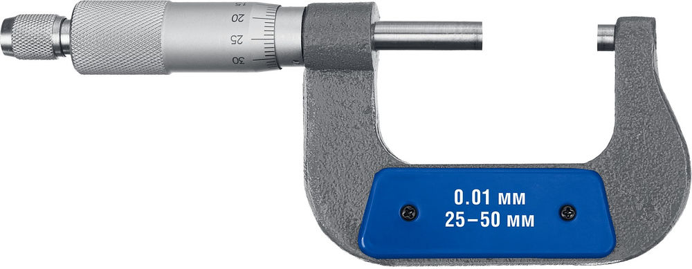 Микрометр механический гладкий МК 50, 25 - 50 мм ЗУБР Профессионал 34480-50_z02