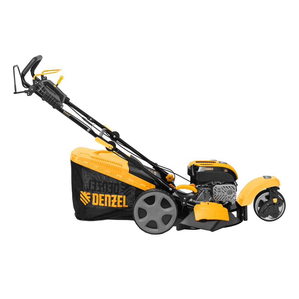Бензиновая газонокосилка GLT-460SP-T, Trike 149 см3, 46 см, привод, панель, 60л Denzel  (58810)