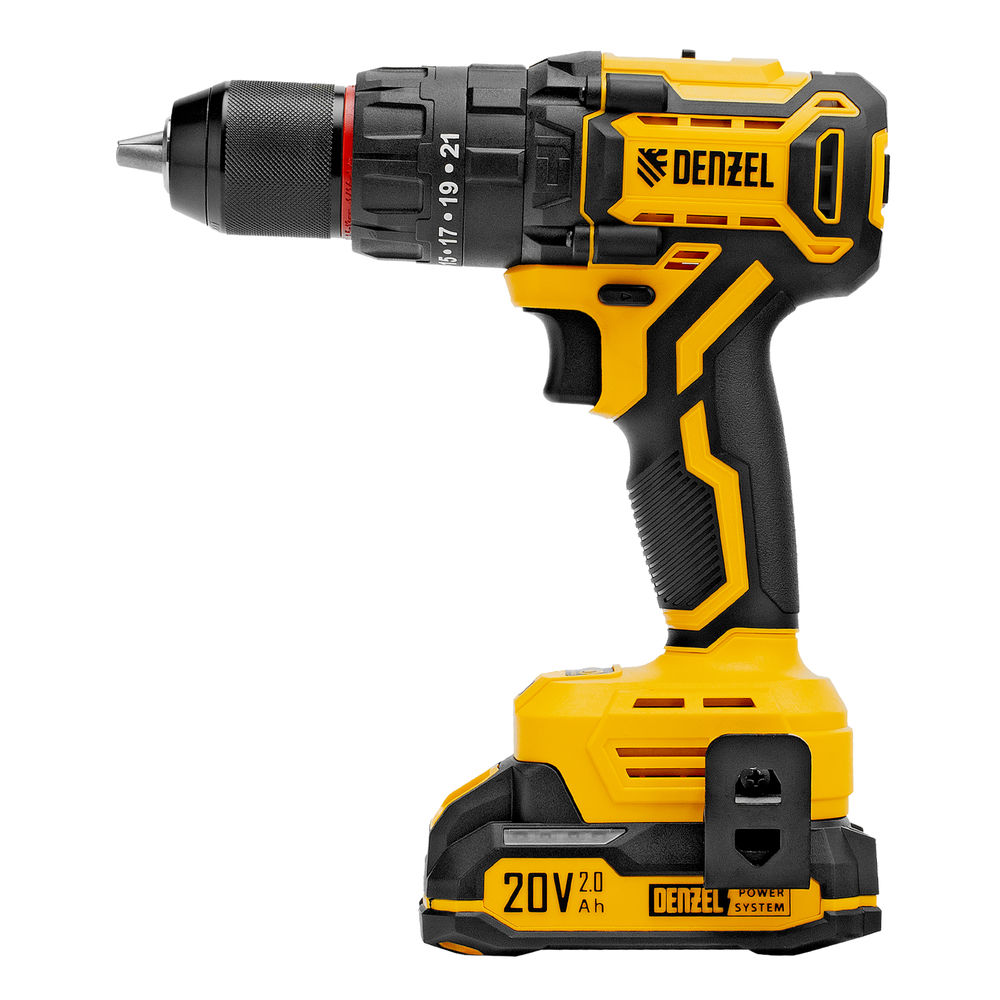 Дрель-шуруповерт аккумуляторная ударная бесщет. CIDH-BL-20, Li-Ion, 20 В// Denzel (26137)