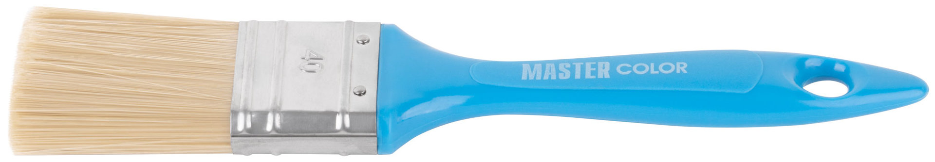 Кисть флейцевая, толщ. 13 мм, ПЭТ-щетина, нерж. обжим, пласт. ручка, ширина 40 мм (30-0202)