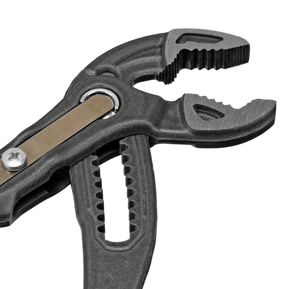 Клещи переставные, кнопочный механизм, обливные рукоятки, 250 мм Denzel (17906)