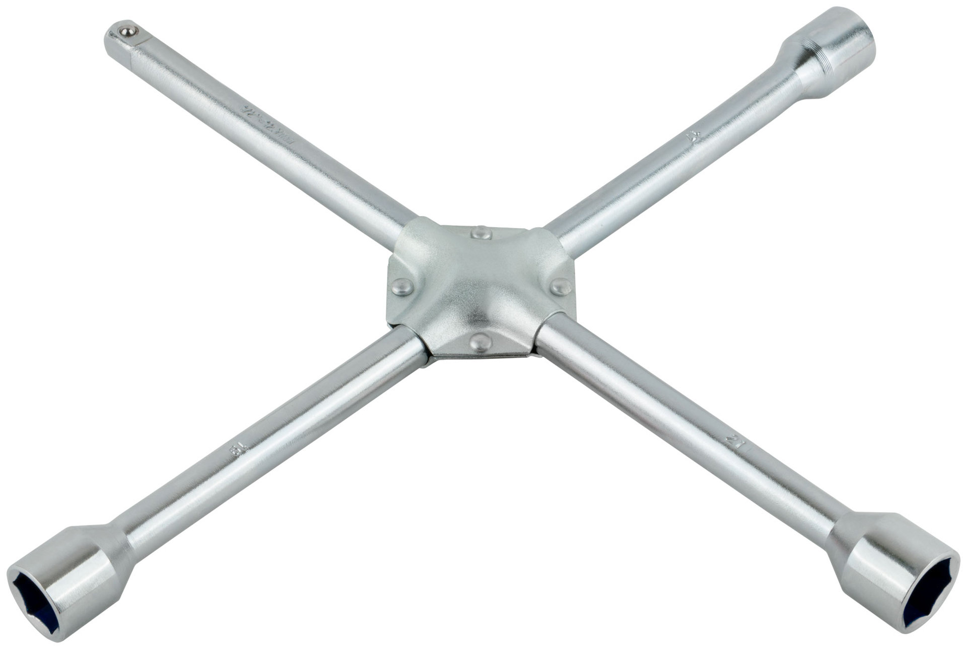 Ключ балонный крест усиленный 17х19х21 мм + 1/2, длина 400 мм