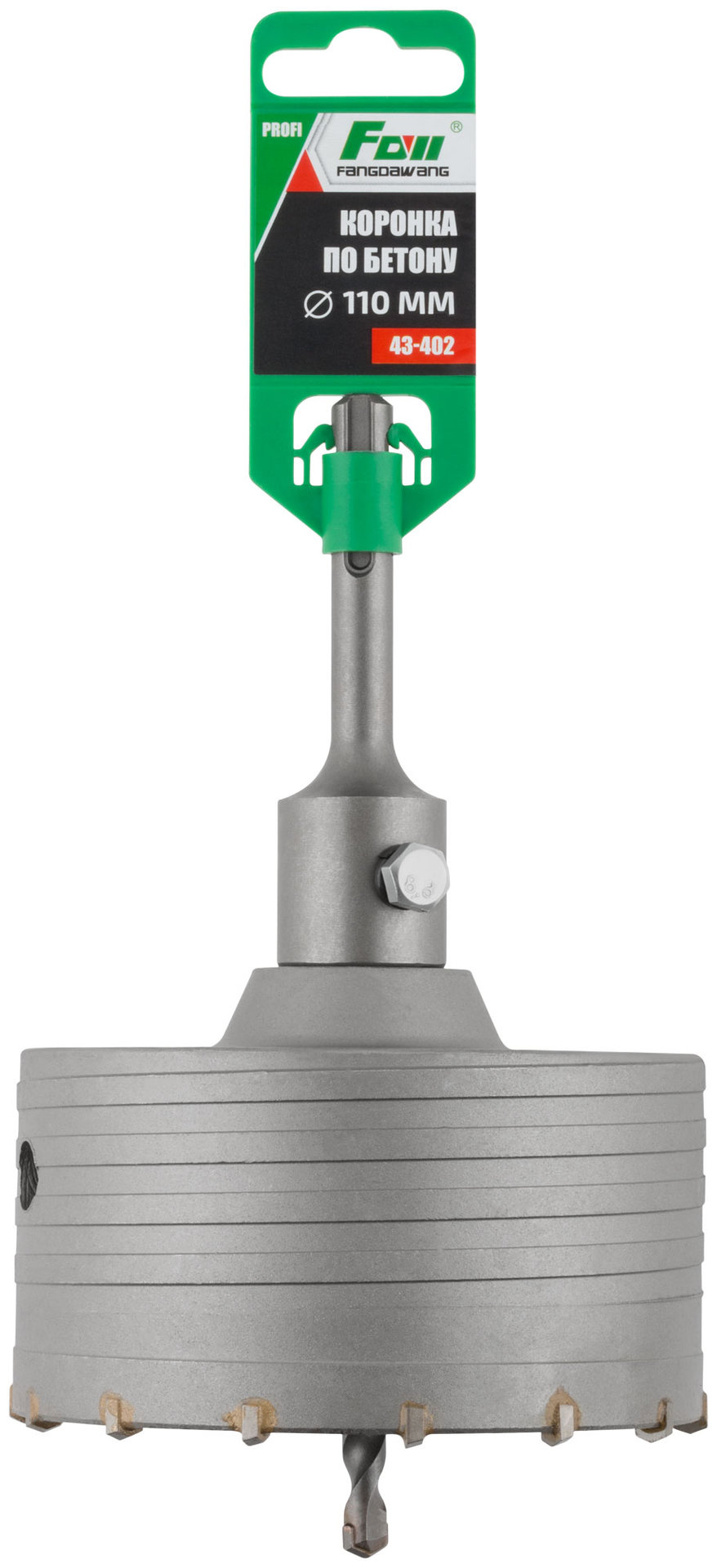 Коронка по бетону FDW, SDS-Plus, хвостовик 100 мм, 110 мм (43-402)