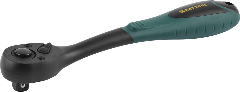 Трещотка 1/2, 72 зубца, пластиковое покрытие для торцовых головок KRAFTOOL 27796-1/2
