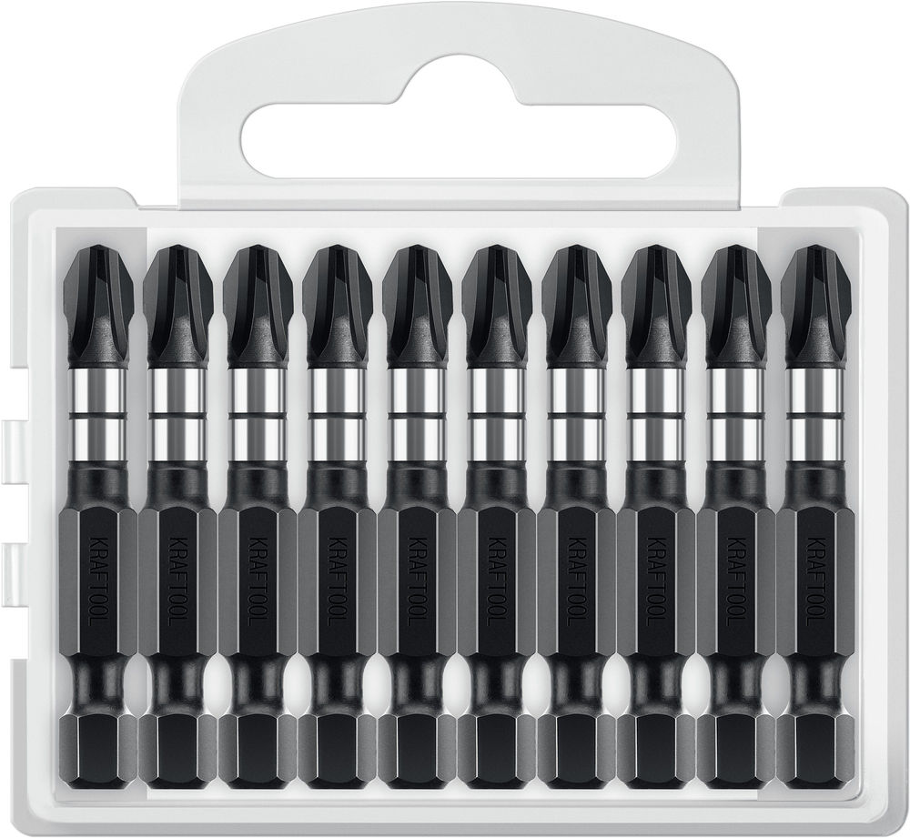 Ударные биты Impact PH 3, 50 мм, 10 шт KRAFTOOL 26191-3-50-S10