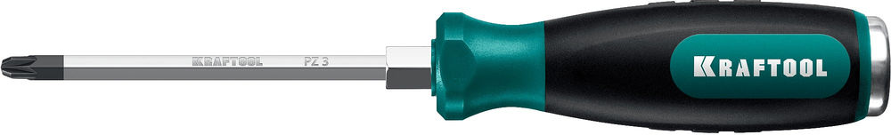 Отвертка ударная PZ 3, сквозной стержень Cr-Mo IMPACT KRAFTOOL 250035-3