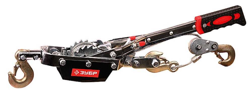 Лебёдка ручная рычажная 2 т, 3 м ЗУБР Профессионал 43105-2