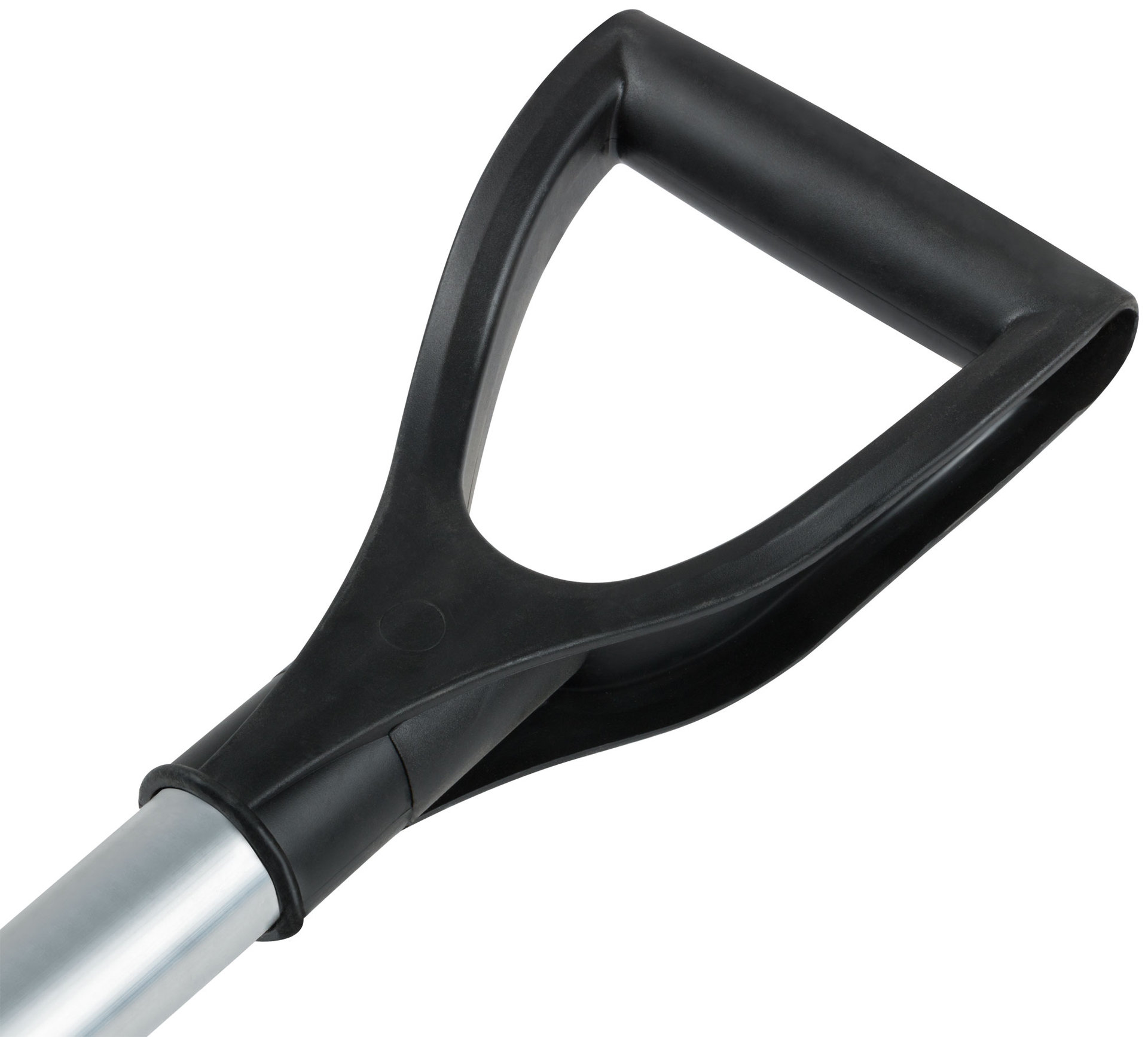 Лопата для уборки снега Снеговик пластиковая, алюминиевый черенок 500x375x1355 мм (68104)