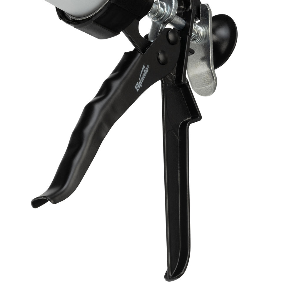 Пистолет для герметика, 400 мл, закрытый, алюминиевый корпус, круглый шток 8 мм Sparta (886475)