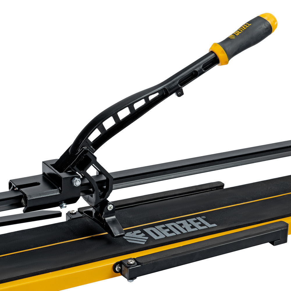 Плиткорез рельсовый 1000х16мм, каретка на подш., стальная станина, усил. рукоятка-пенал Denzel (877018)