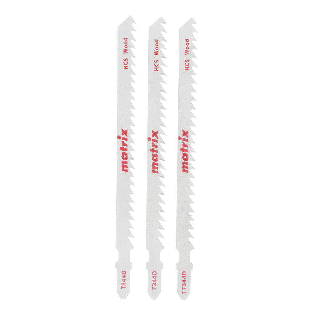 Полотна для электролобзика по дереву, 3 шт, T344D, 110 x 4 мм, HCS Matrix