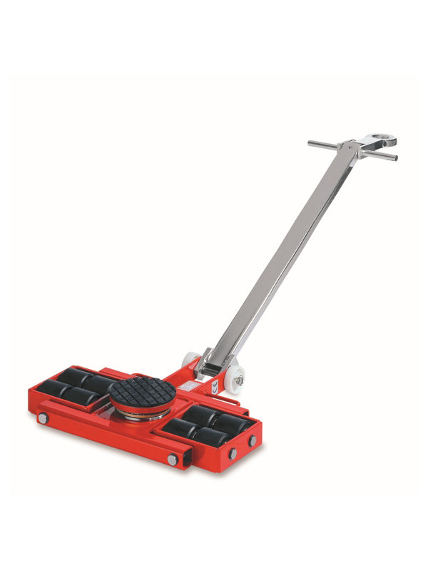 Роликовая платформа поворотная TOR X8 г/п 8 т (с ручкой) (G) (1003998)