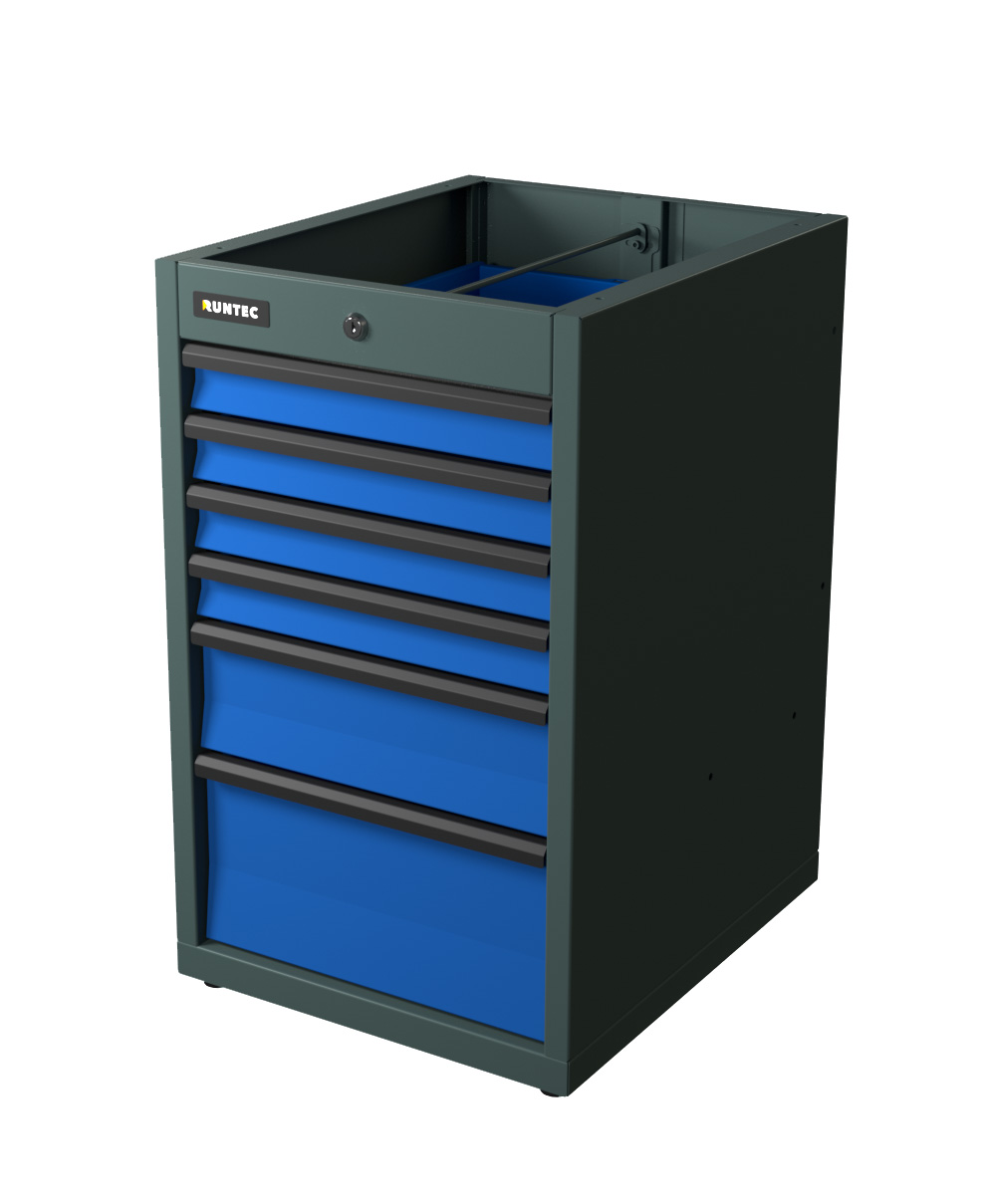 Тумба с 6-ю ящиками синий RUNTEC TI6-7016-5005