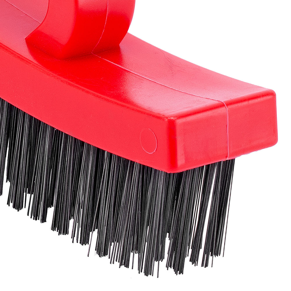 Щетка зачистная четырехрядная, плоская, пластиковая с рукояткой Matrix (74818)