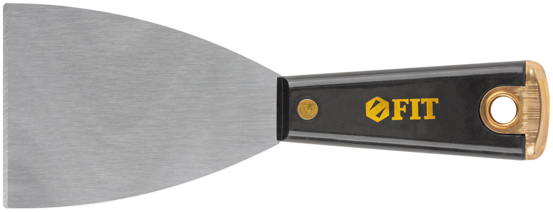 Шпатель для удаления ржавчины Профи, толщ. лезвия 1 мм, пластик.ручка с метал.бойком 3 (75 мм) (06400)