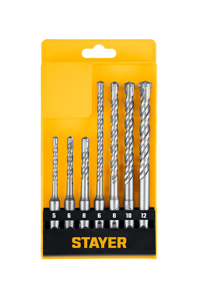 Набор буров SDS-plus HERCULES-4Х STAYER 7шт 29290-H7  