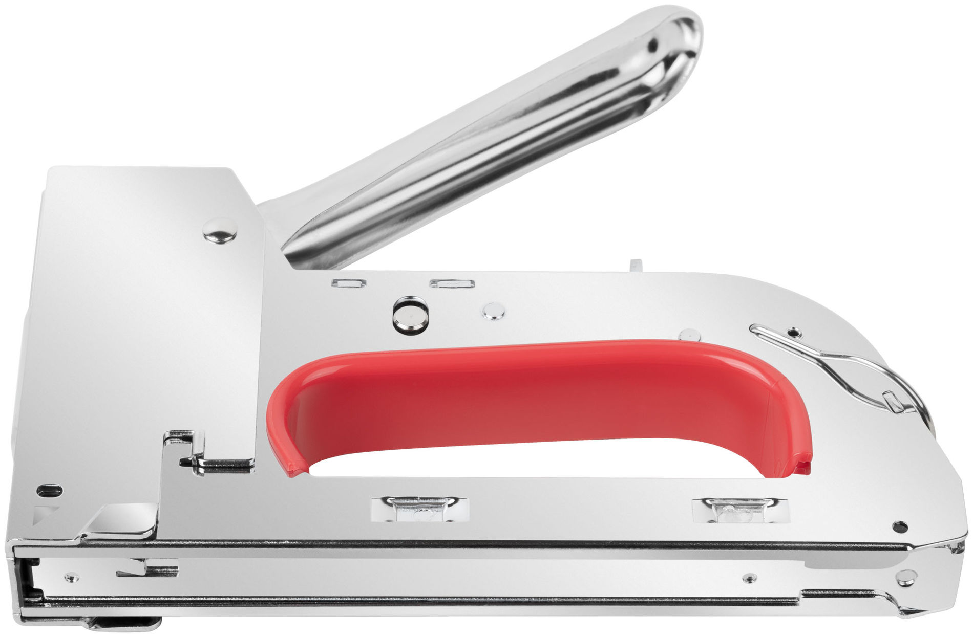 Степлер для узких скоб тип 53 4-14 мм, 2 положения силы удара, рессорный механизм, металлический корпус (32112)