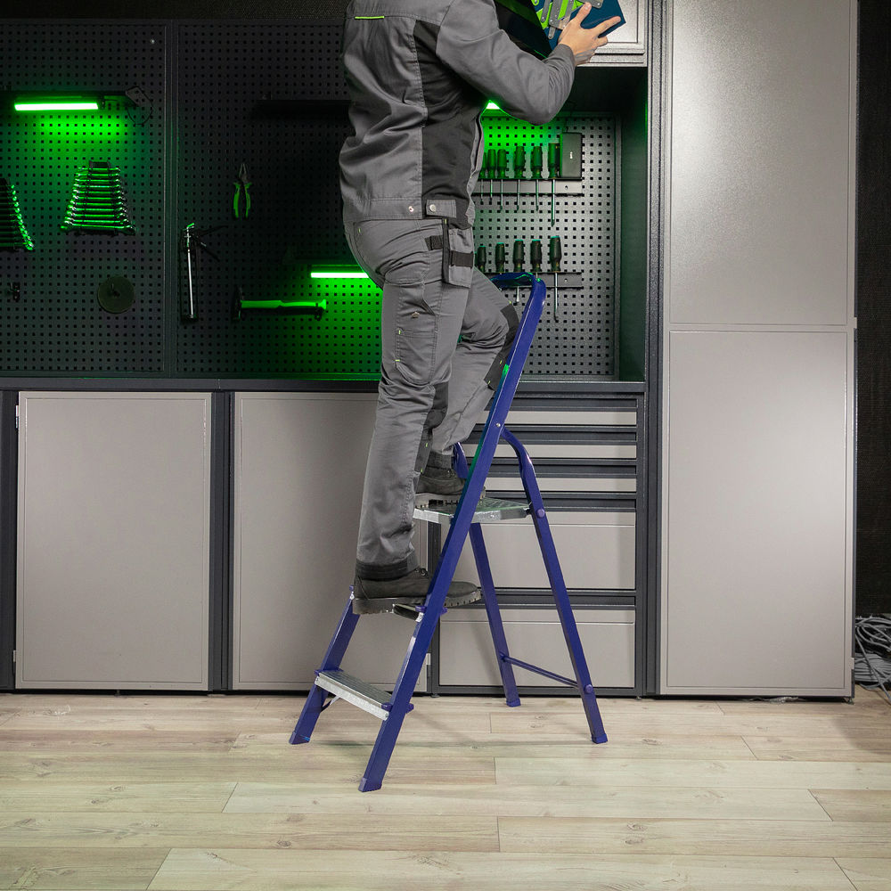 Стремянка, 3 ступени, стальная, Сибртех (97843)