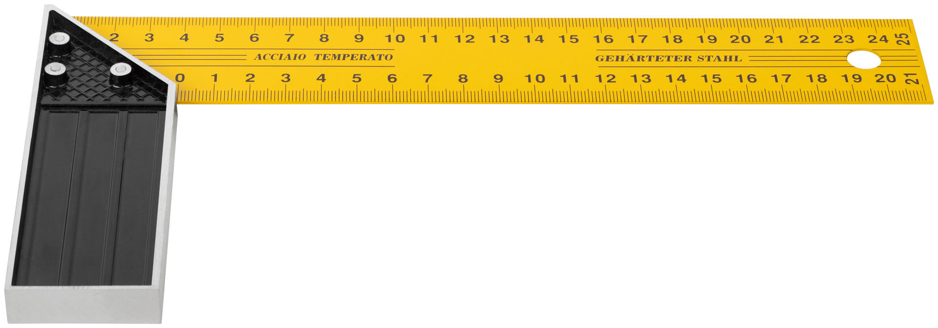 Угольник столярный желтый усиленный 250 мм (19425)