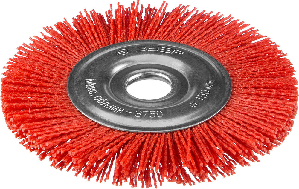 Щетка дисковая для УШМ 150 мм, нейлоновая проволока ЗУБР Профессионал 35160-150_z01