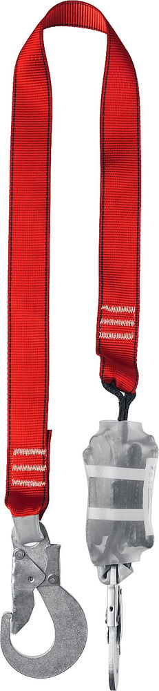 Строп одноплечный 1.42 м с карабинами из оцинкованной стали и амортизатором ленточным разрывным СЛА-1 ЗУБР 11586