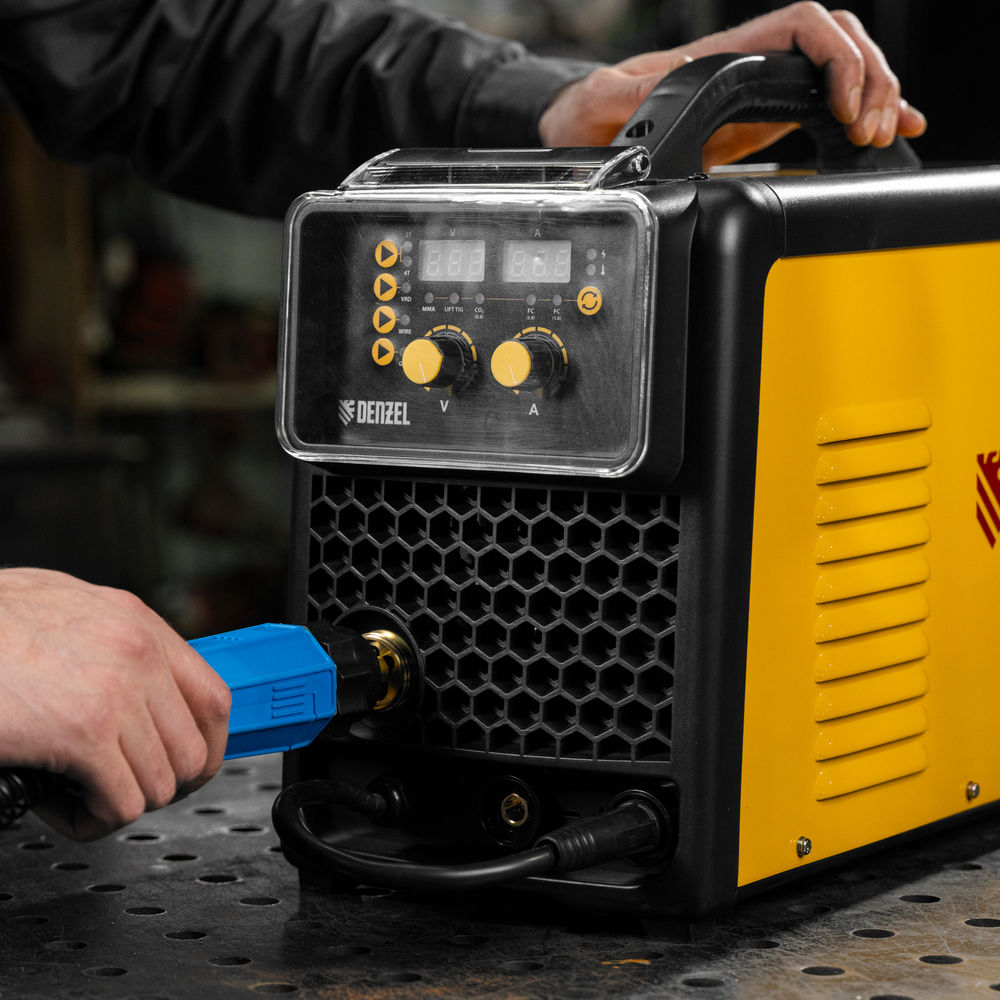 Аппарат инвертор. полуавтомат. сварки MIG-160, 160 А, ПВ 60%, катушка 5 кг// Denzel (94309)