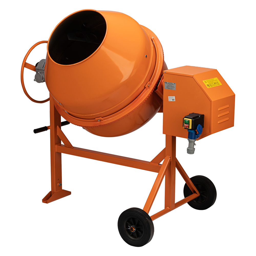 Бетоносмеситель СБР-260В-01, 260 л, 0.75 кВт, 220 В, редуктор. (95457)