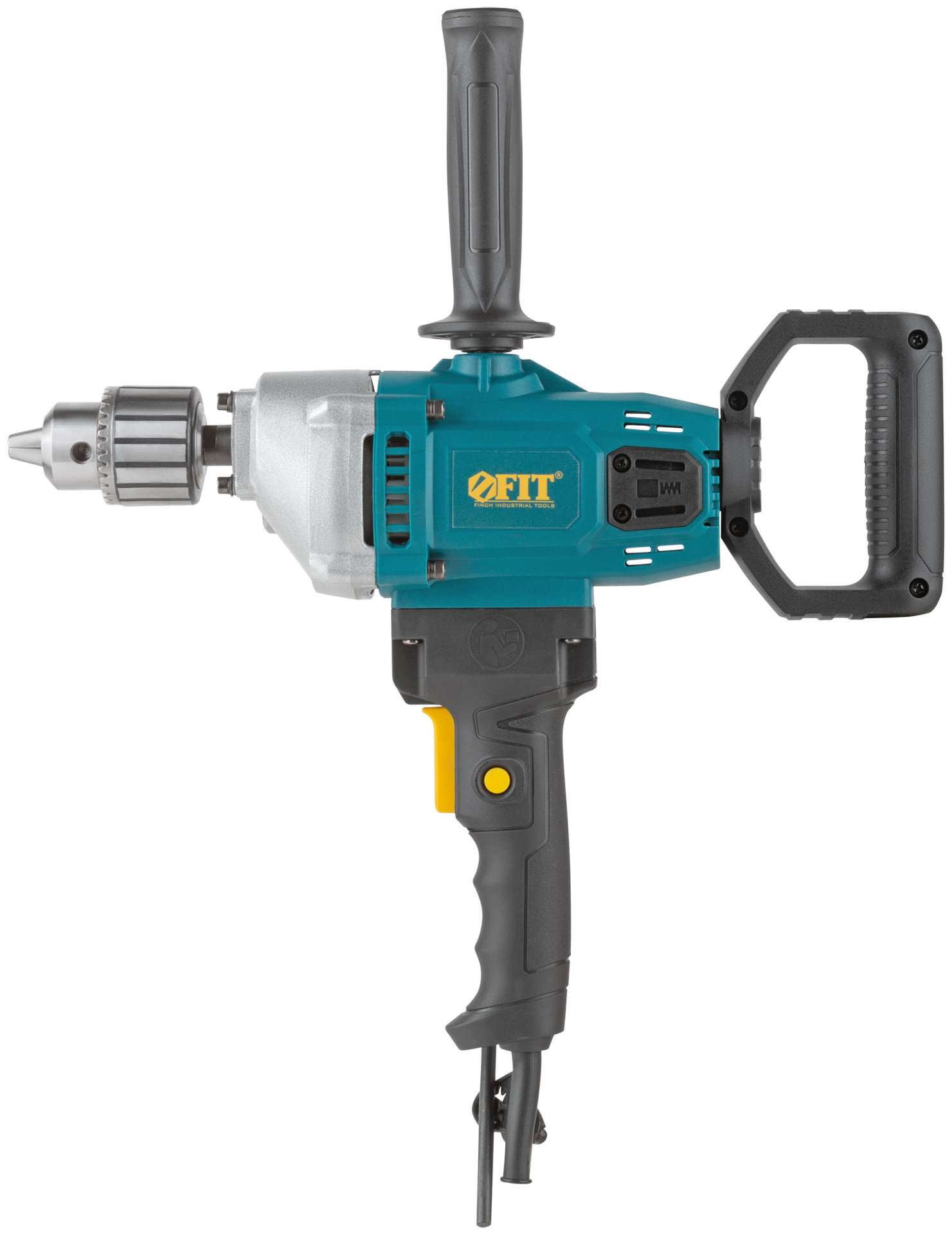 Дрель-миксер 720 Вт; 0-900 об/мин; КлП 3-16 мм; металл.корпус, рез.накл.; коробка (80036)