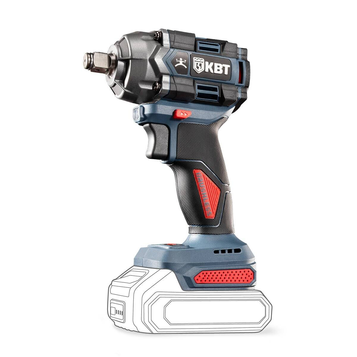 Гайковерт WB-20-350 без АКБ и ЗУ серия ПРОФИ (КВТ) (104572)