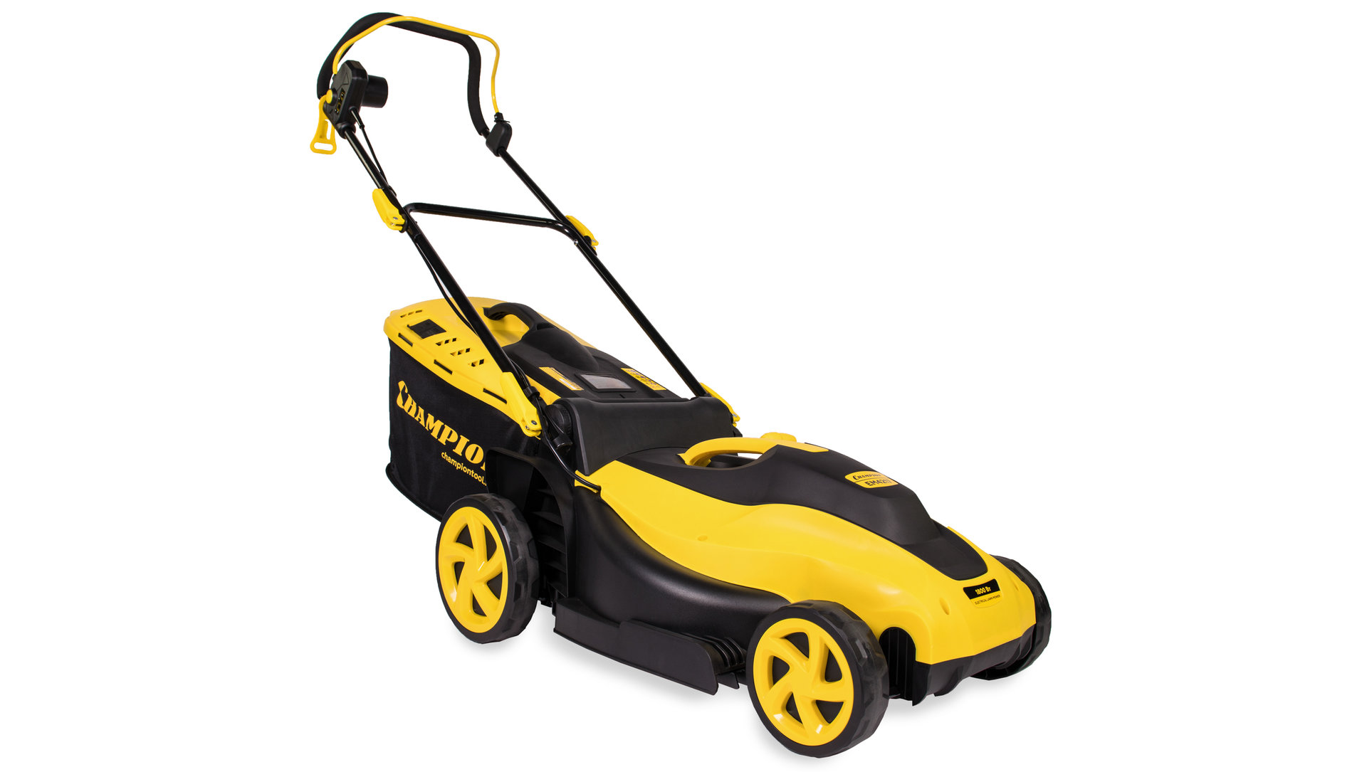 Газонокосилка эл. CHAMPION EM4217 (1,8 кВт пласт+ткань травосб. 50л шир.420мм выс.20-70мм, 12,5кг) (EM4217)