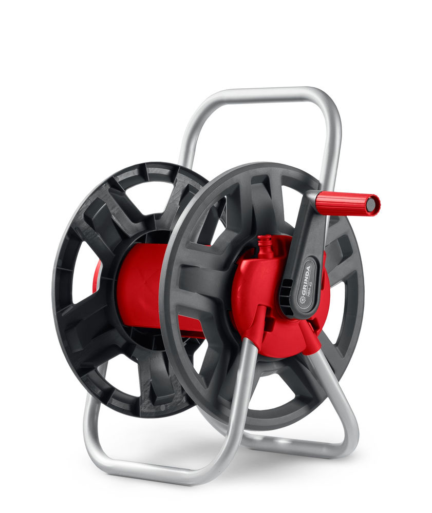 Катушка для шлангов HRM-45, для шлангов 45м x 1/2 и 15м х 3/4, стальные опоры, пластиковый барабан GRINDA 8-428405_z02
